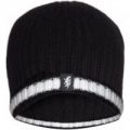 Black & White Cashmere Beanie Hat