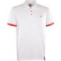 BUKTA Lifestyle Polo White with Red Cuffs