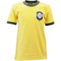 Brazil 1970 World Cup Kids Retro Football Shirt