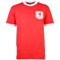 Wales Short Sleeve Kids Red Retro Football Shirt