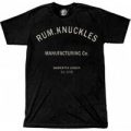 Rum Knuckles Black T-Shirt Manufacturing co print