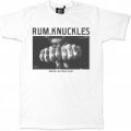 Rum Knuckles White T-Shirt Tattoo Knuckles Print
