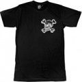 Rum Knuckles Black T-Shirt Bones Print