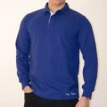 TOFFS Classic Retro Royal Blue Rugby Style Long Sleeve Shirt