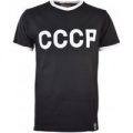 Soviet Union (CCCP) 12th Man T-Shirt – Black/White Ringer