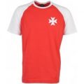 Malta Raglan Sleeve Red/White T-Shirt